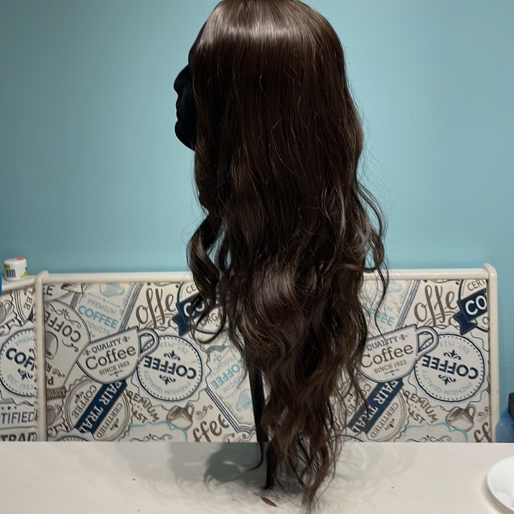 ✨HOST PICK ✨Dark brown synthetic wig 24”